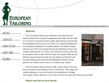 Tablet Screenshot of europeantailoring.com